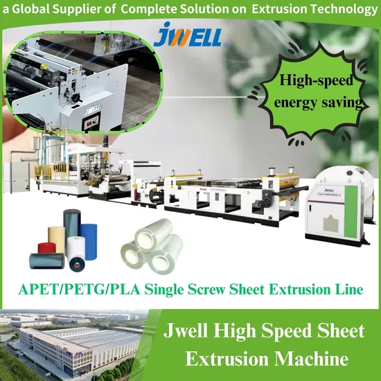 Plastic PET APET PETG PLA PP ABS Sheet Extrusion Production Line Thermoformed Packaging Printing Sheet Making Machine/Plastic Extruder Machine