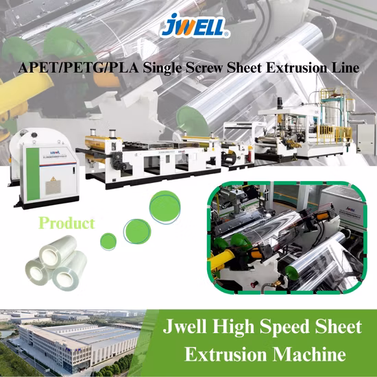 Plastic PET APET PETG PLA PP ABS Sheet Extrusion Production Line Thermoformed Packaging Printing Sheet Making Machine/Plastic Extruder Machine