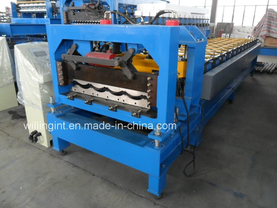 PPGI PPGL Glazed Steel Roof Tile Roll Forming Machine Hangzhou