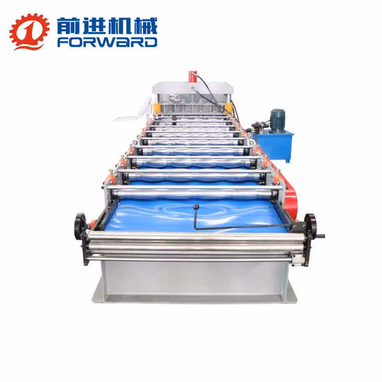 Folhas de telhado de telha de aço de ferro de metal galvanizado vermelho Máquinas de fabricação usadas / Preço de máquinas formadoras de rolos / Máquinas de fabricação de materiais de construção