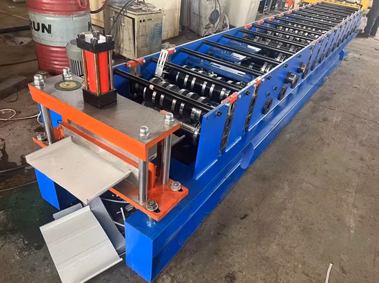Máquina formadora de rolo de costura permanente com travamento automático/formadora de rolo de telhado de metal com costura vertical