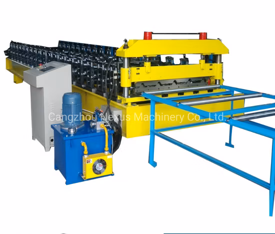 Máquina formadora de telhado de metal PPGI formadora de rolo trapezoidal