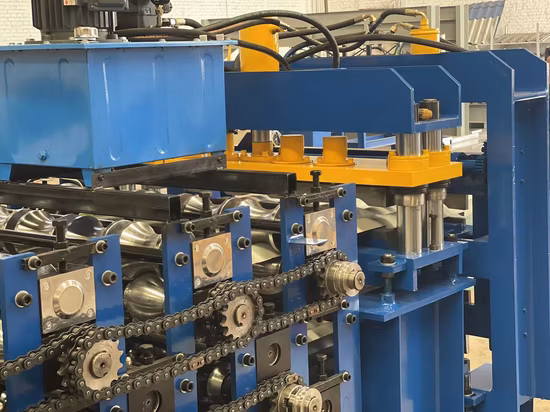 Máquina formadora de telhas formadoras de rolos para painel de telhado de chapa de aço popular