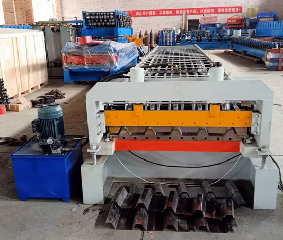 Máquina formadora de rolos de piso de aço galvanizado de metal automático